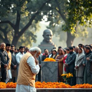 PM Modi Pays Tribute to Mahatma Gandhi on His Death Anniversary