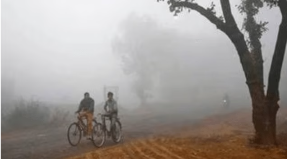 Punjab weather update showing cold wave conditions, fog alert, and falling temperatures.