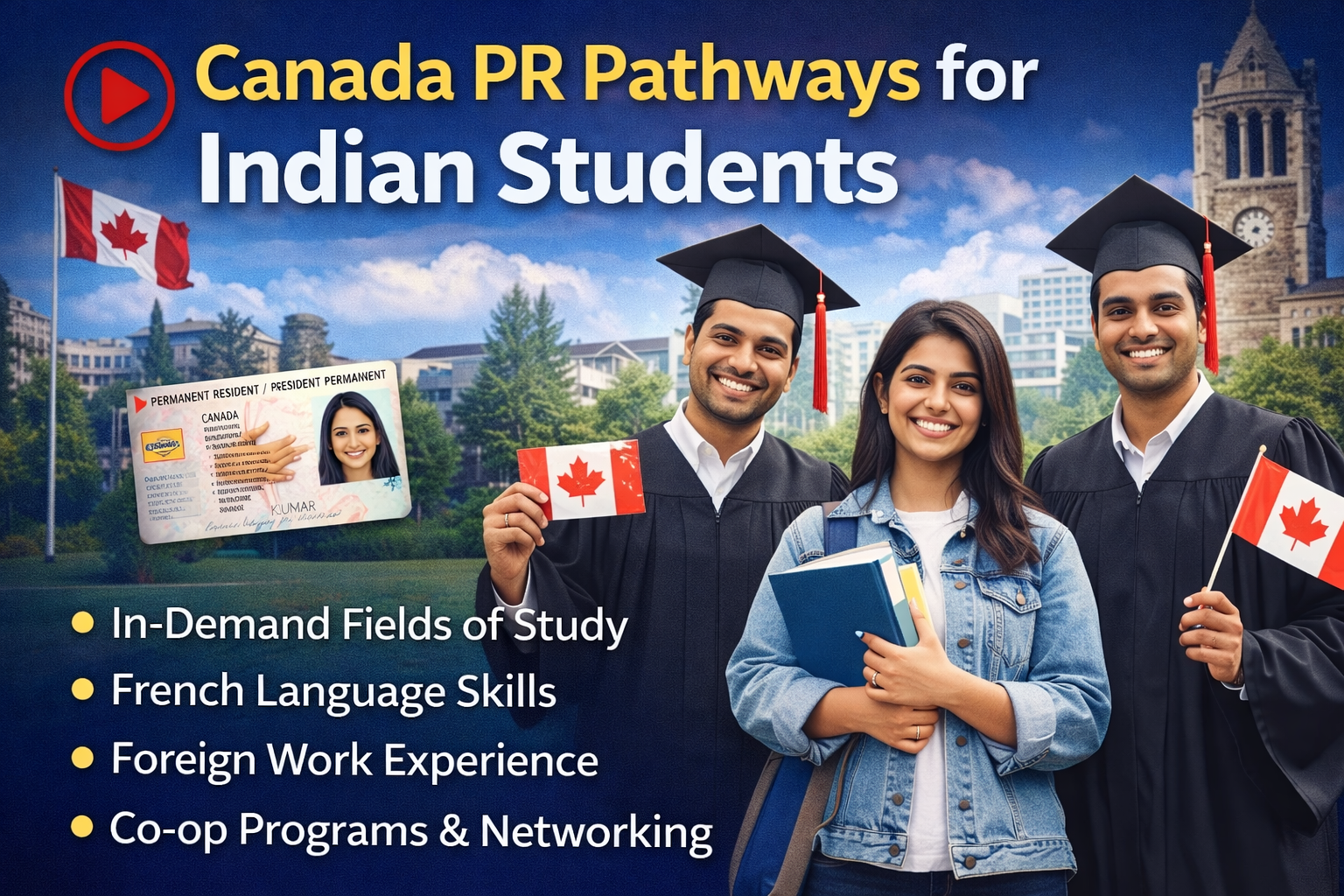 Canada PR pathways for Indian students through higher education, work experience and in-demand jobs